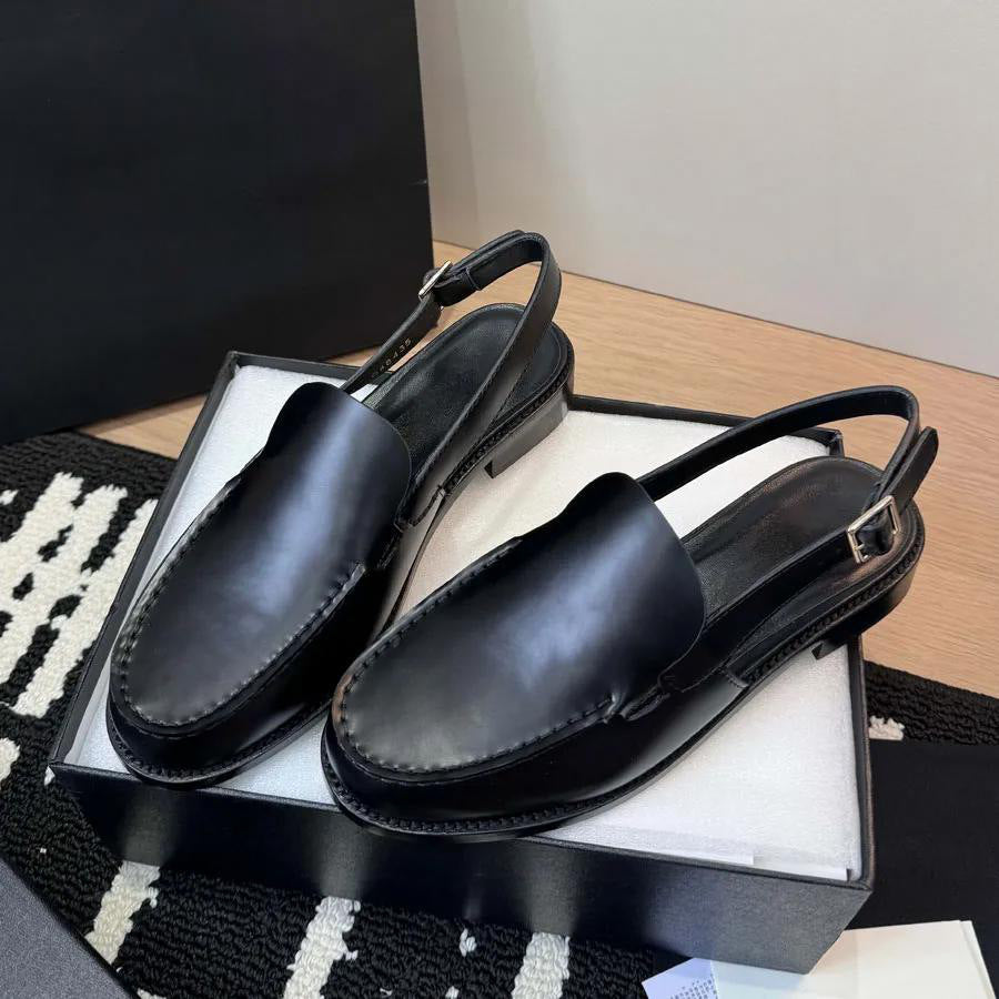 Classic Style Authentic British Flat Bottom Slip-on Versatile Single-layer Loafers