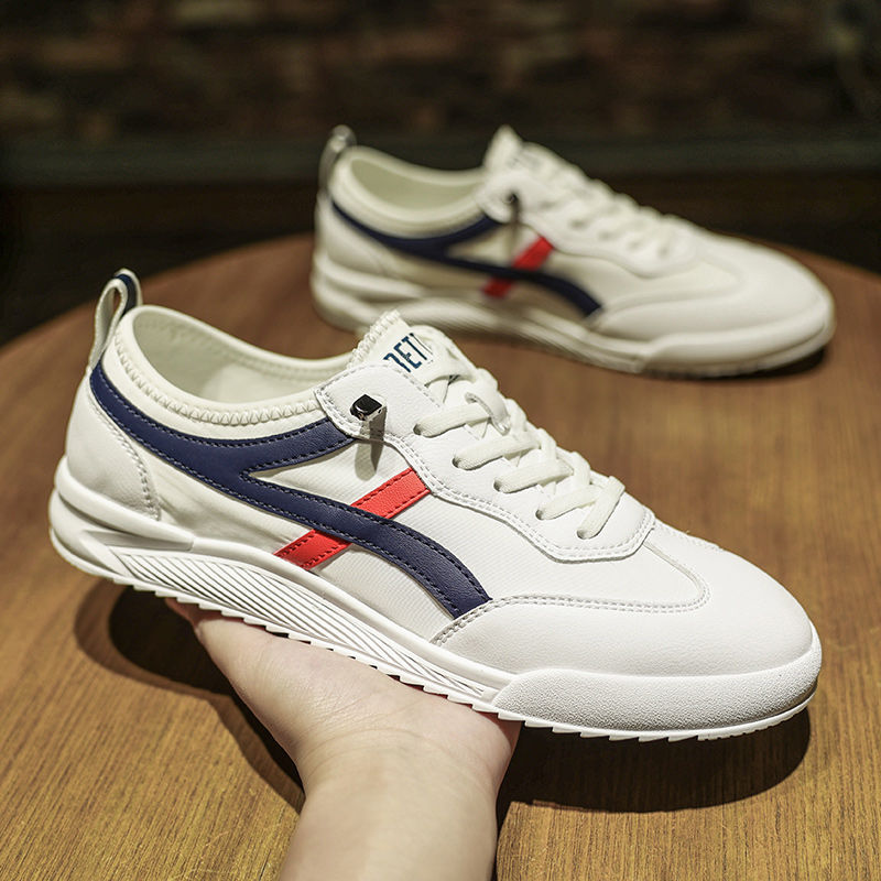 Men's Breathable White Korean Style Trendy Boys Men's Board Shoes