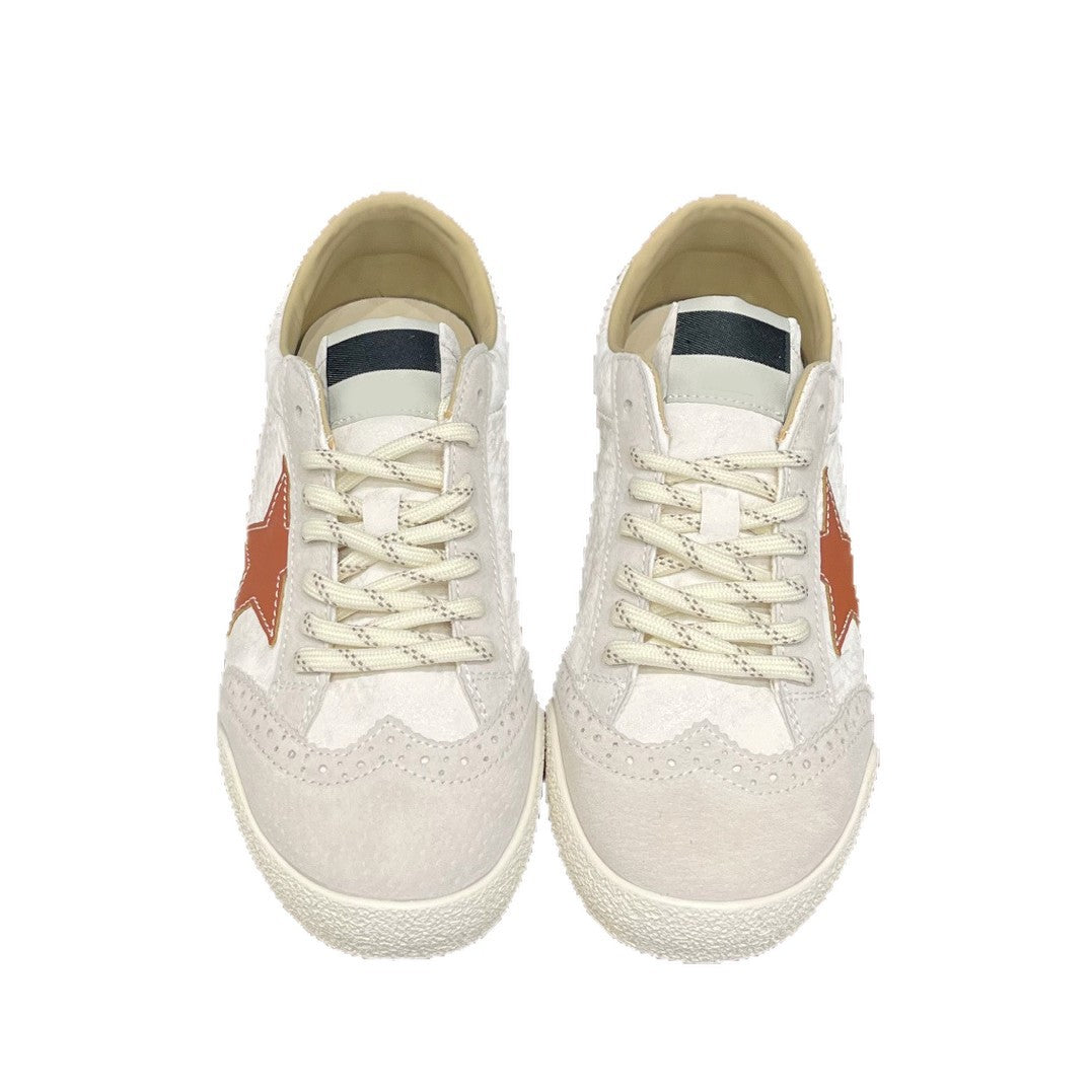 Women's Genuine Star Pattern Spring White Fashion Show Feet Women's Sports Shoes