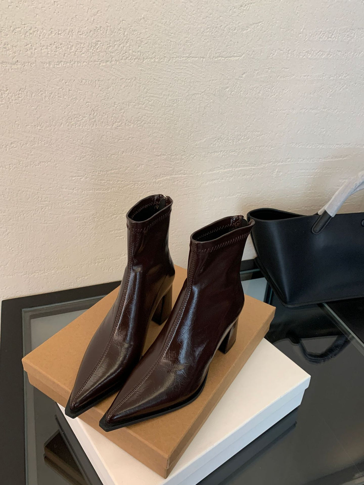 Women's With Skirt Pointed Ankle High Martin Niche Boots