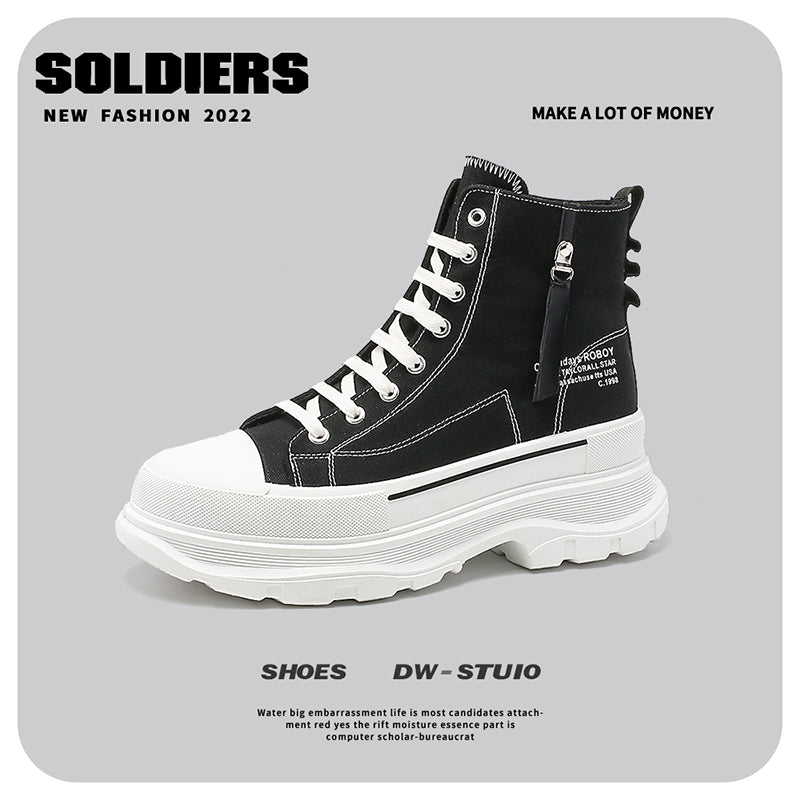 Men's Invisible Height Increasing Insole Board Elevator Platform Men's Sports Shoes