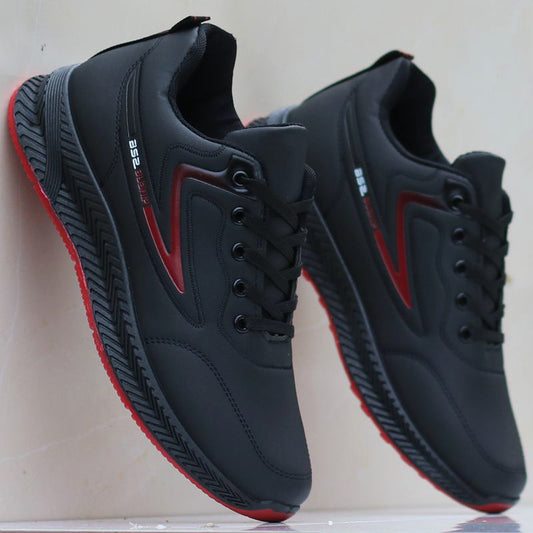 Men's Black Light Surface Korean Fashion Sneakers