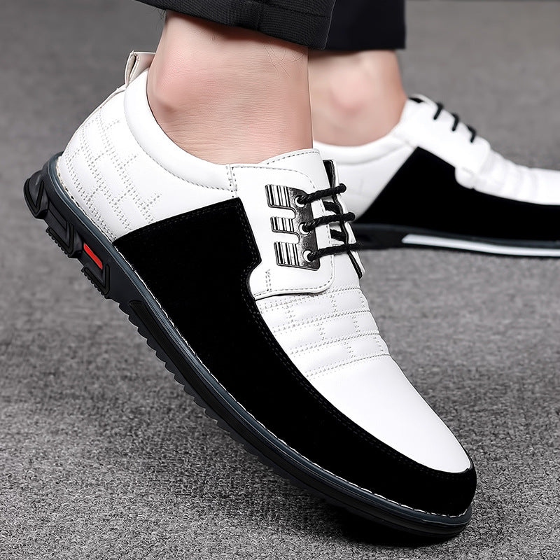 Men's Round Toe Pumps Front Flat Leisure Casual Shoes