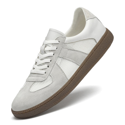 Men's High Quality White Fashion Comfortable Breathable Full Grain Men's Board Shoes