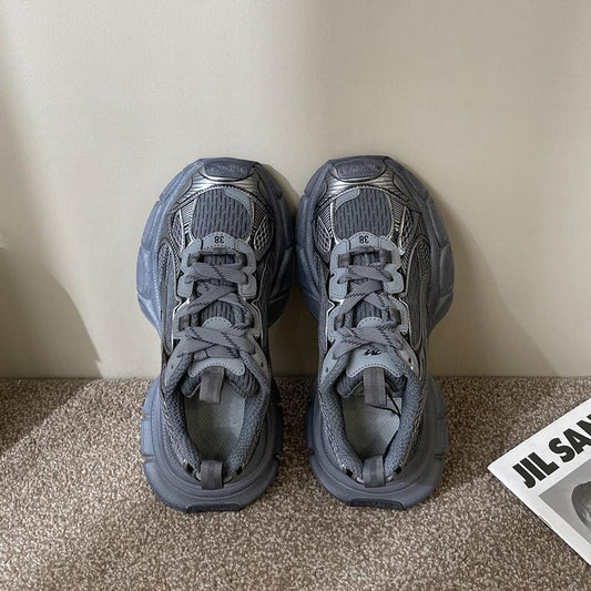 Women's Version Paris Generation Dad Black Gray Sneakers