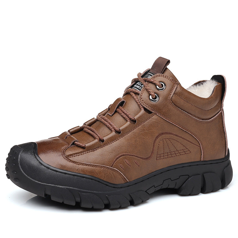 Men's Winter Warm With Veet Thick Cotton Snow Boots