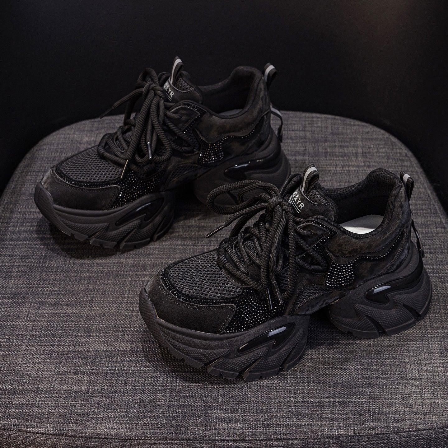 Women's Dad Autumn Platform Height Increasing Sports Functional Air Cushion Bottom Women's Shoes