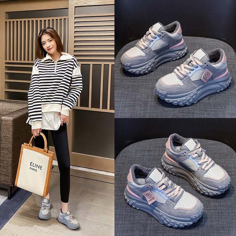 Women's Popular Version Dad Korean Fashion Trendy Platform Women's Casual Shoes