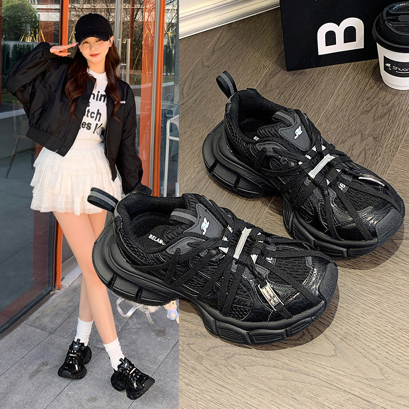 Women's Paris Spider Strap Dad Summer Versatile Mesh Sneakers
