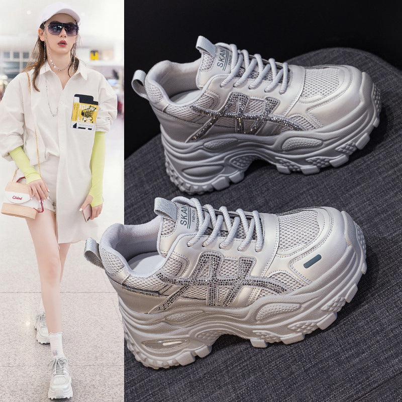 Small Thick Bottom Height Increasing Insole Women's Casual Shoes