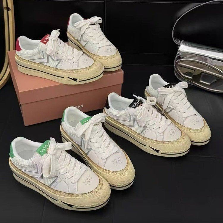 Pretty Versatile Women's White Spring Korean Sneakers
