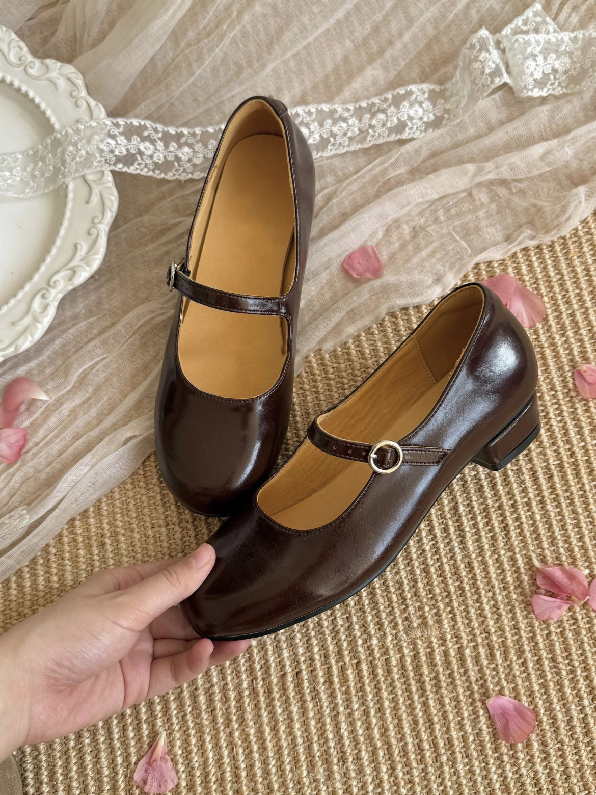 Women's Head With Soft Bottom Pumps Flat Ballet Women's Casual Shoes
