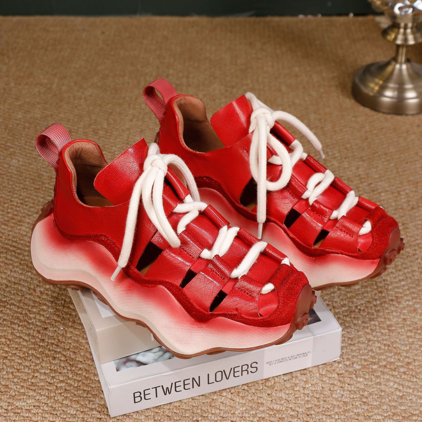 Thick Bottom Toe Cap Hollow Out Hole Female Style Sandals