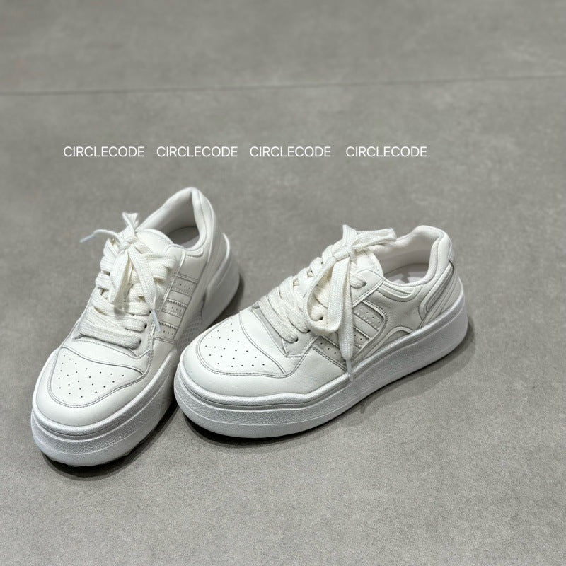 Classy Ni Thick Bottom Bread Skateboard Women's Casual Shoes