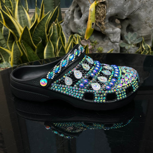 Women's Fashion Diamond Summer Hole Beach Home Flat Slippers