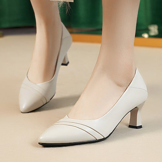 Women's Low-cut French Style Small Pointed Toe Women's Shoes