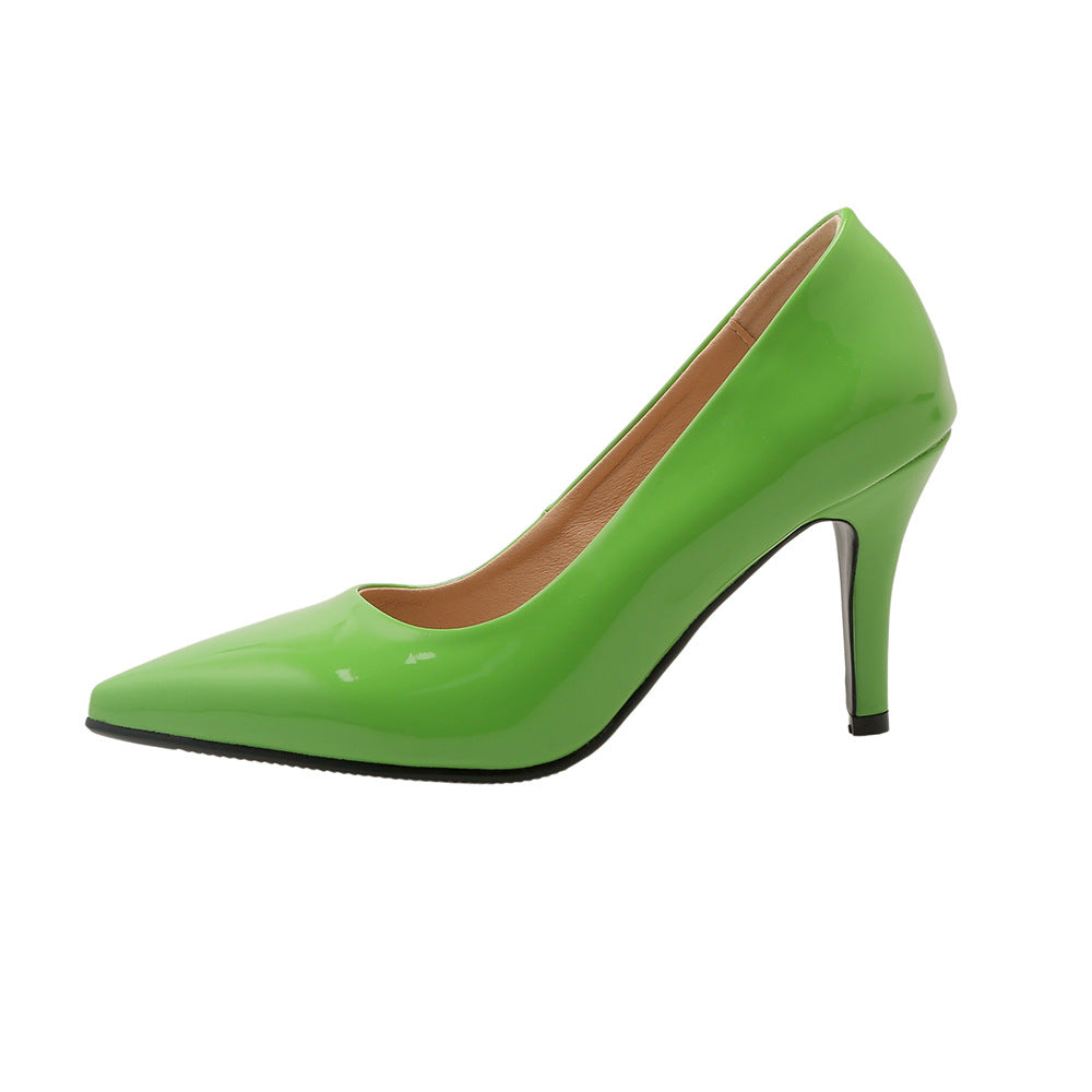 Women's Autumn Stiletto Plaid Pumps Plus Size Heels