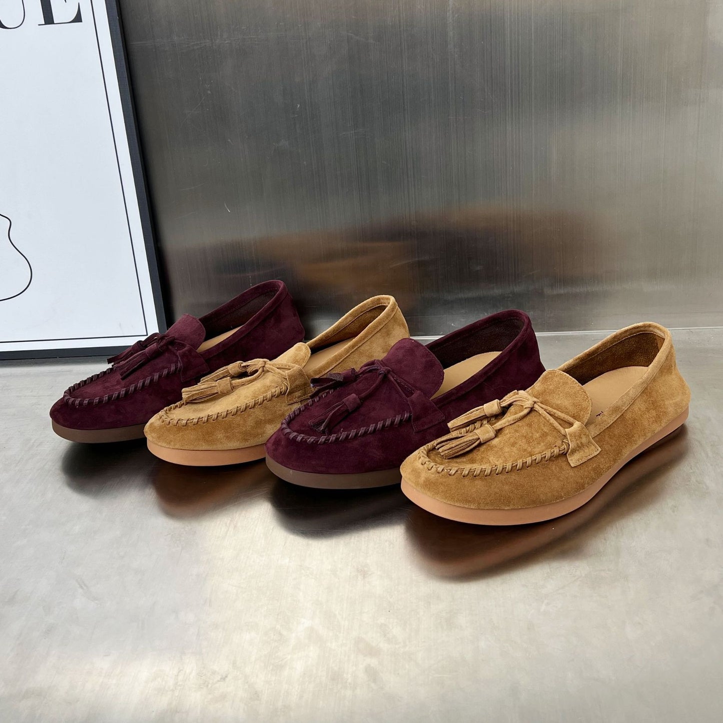 Women's Niche French Retro Tassel Peas Spring Flat Feeling Loafers