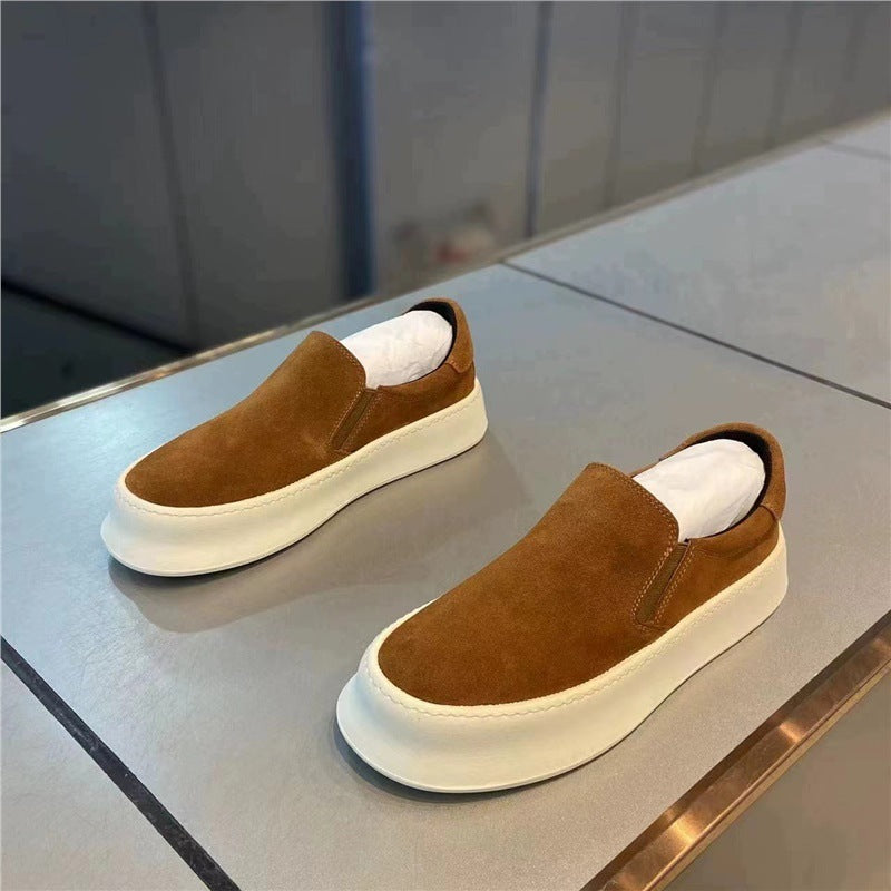 Men's Tide Spring Slip-on Thick-soled Niche Comfortable Loafers