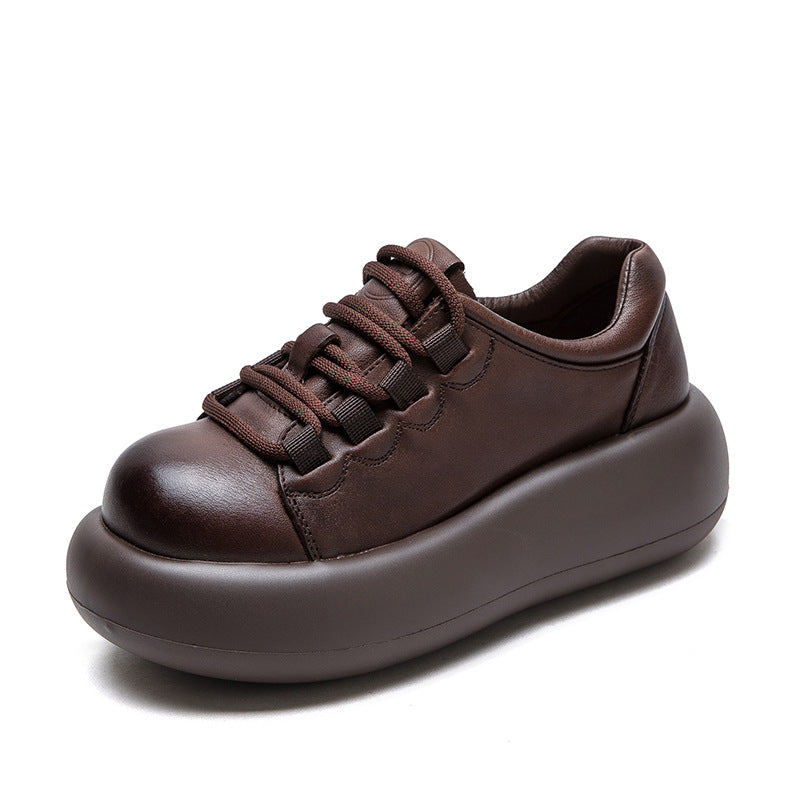 Women's Bottom British Style Single-layer First Layer Women's Casual Shoes