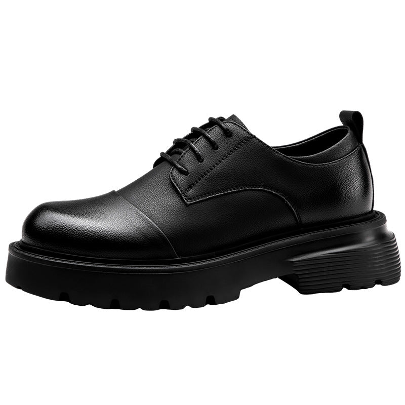 Men's Thick-soled Height Increasing Insole Business Formal Leather Shoes