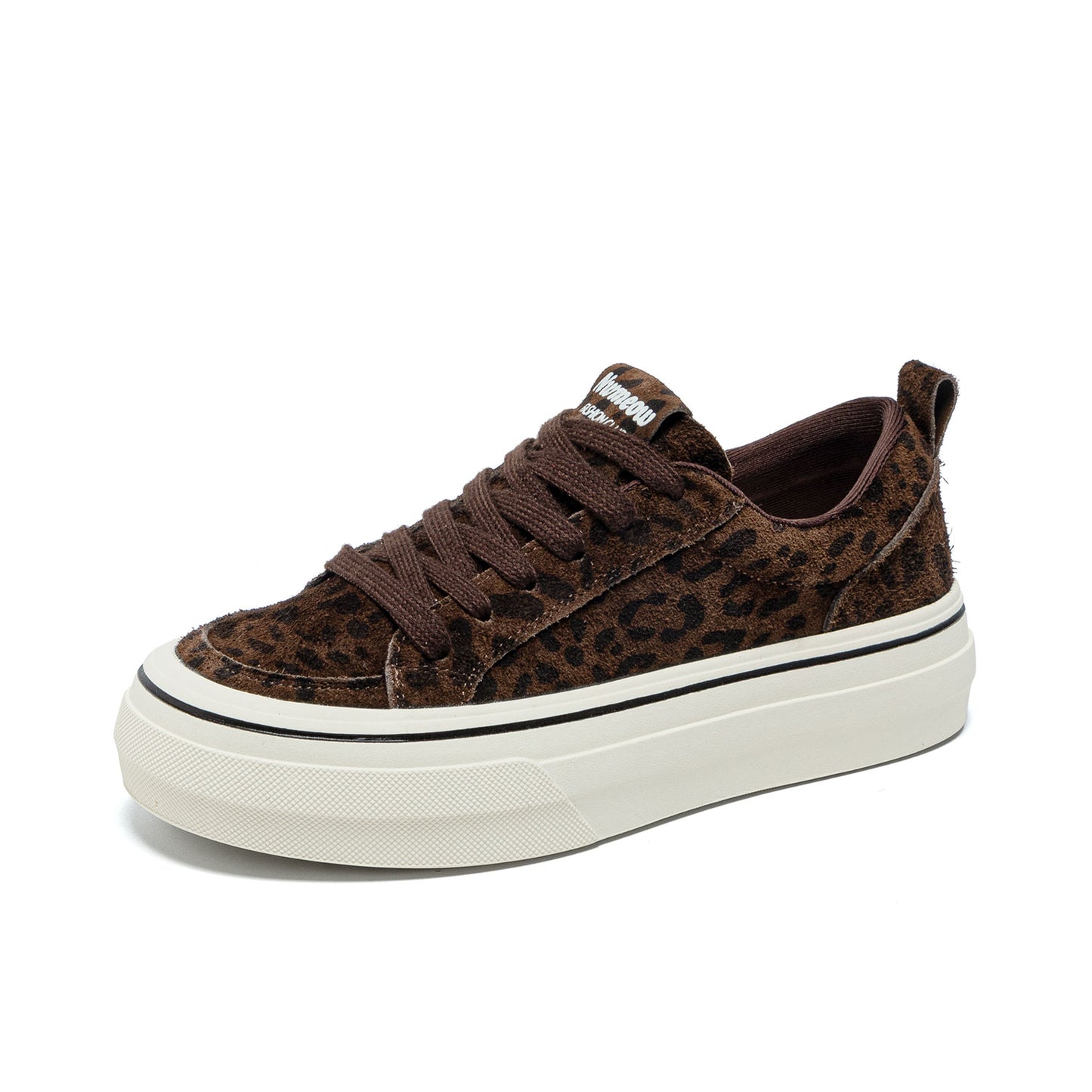 Women's Nice Genuine Platform Soft Bottom Round Sneakers