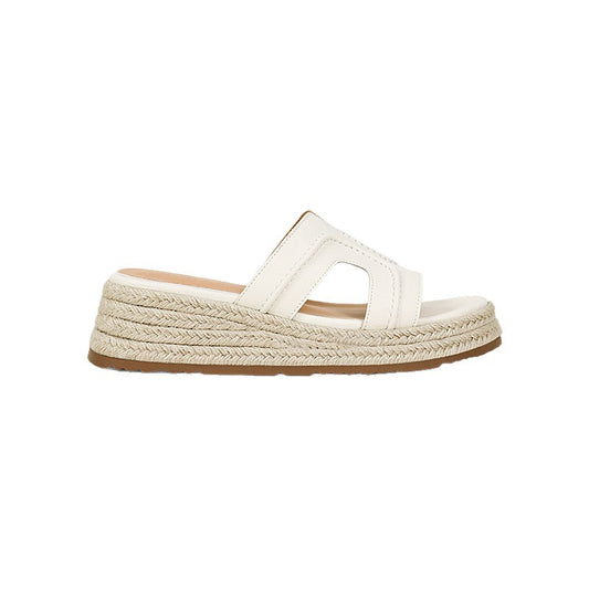Women's Straw Woven Thick Sole Increased Word Slippers
