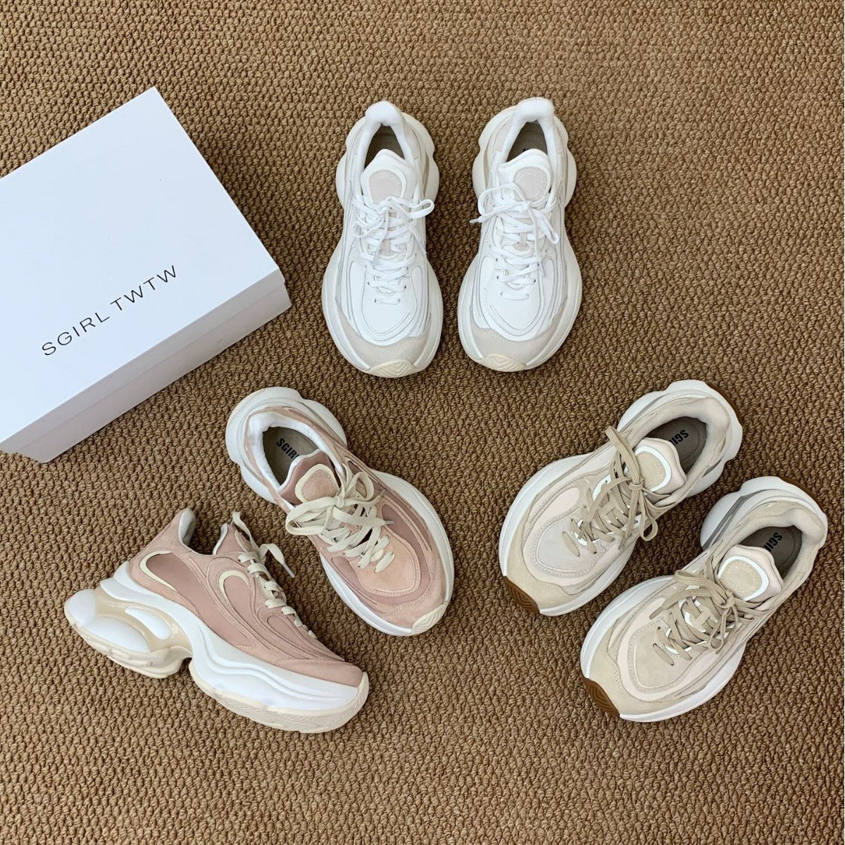 Women's Fashion Small Muffin Daddy Platform Sneakers