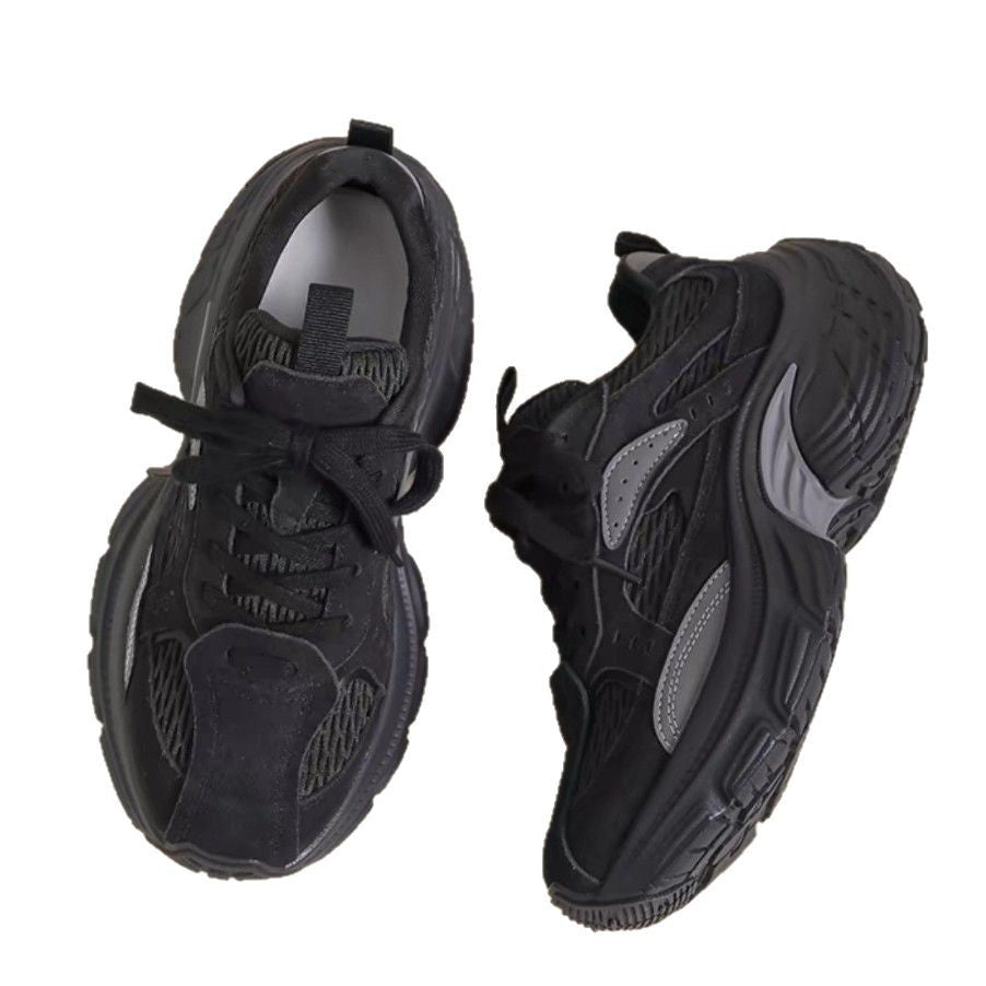 Women's Dad Brown Elevator Fleece-lined Paris Fried Sneakers