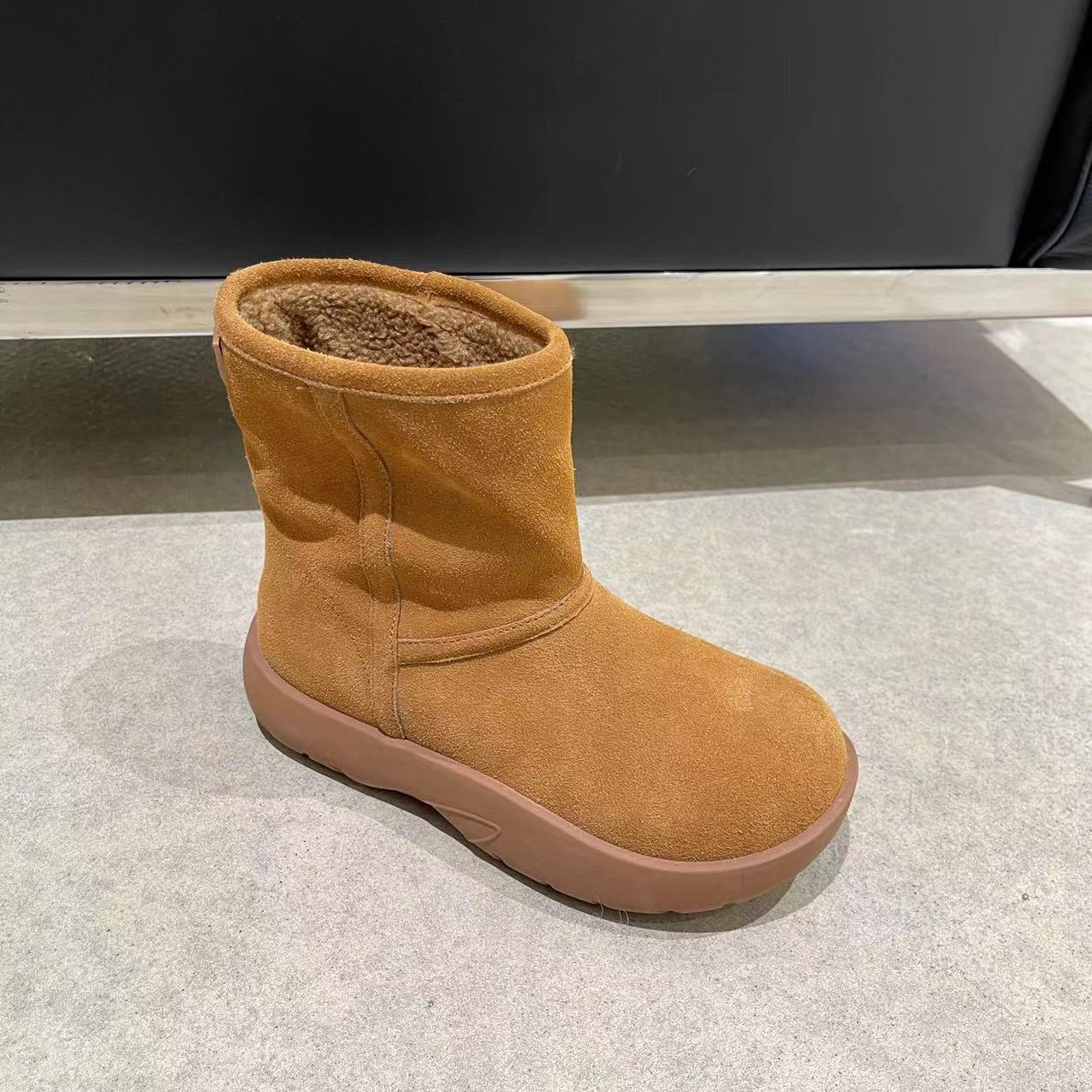 Women's Winter Fleece-lined Warm Fur Integrated Northeast Thick Snow Boots