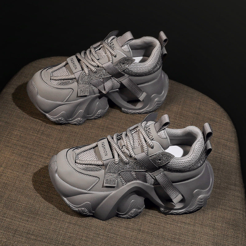 Women's Height Increasing Insole Breathable Mesh Super Hot Platform Sneakers