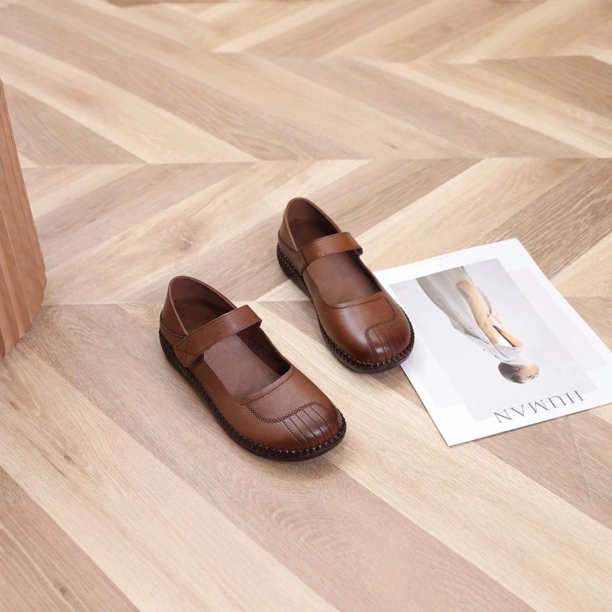 Women's Cowhide Spring Comfortable Mom Genuine Super Soft Tendon Bottom Easy Leather Shoes