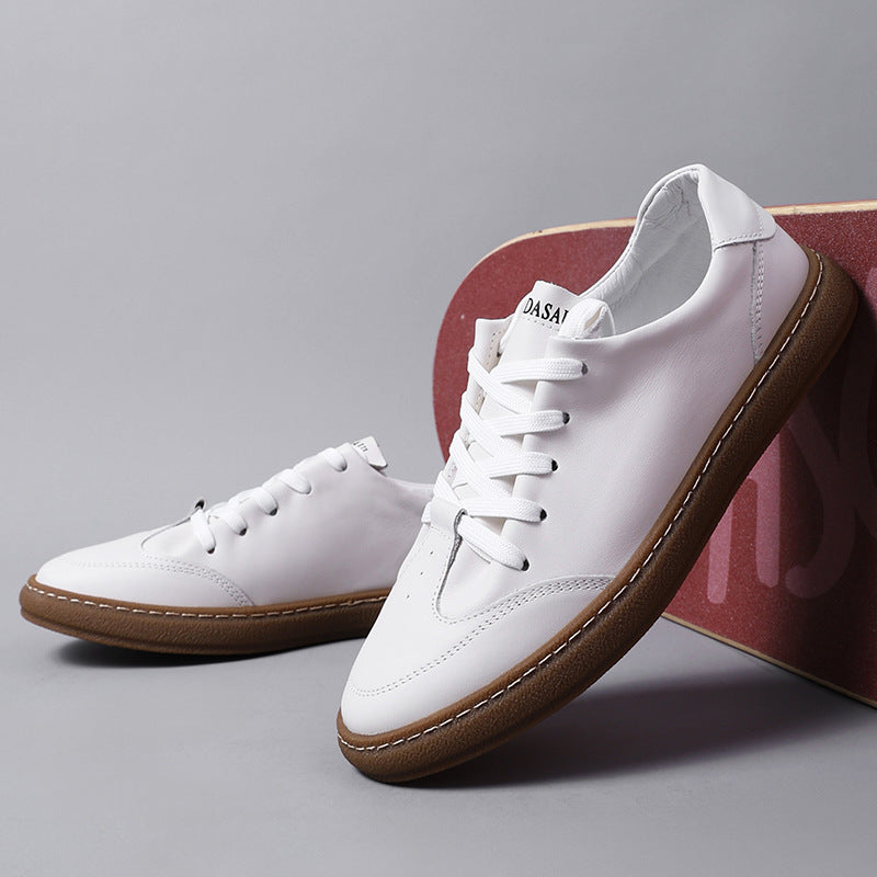 Men's Trendy Summer White Breathable Stylish Sneakers