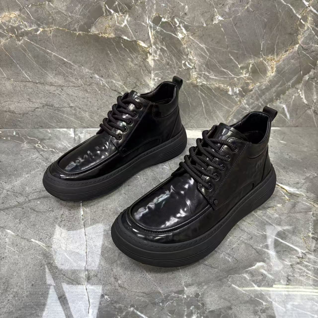 Men's Genuine Autumn Versatile Fashion Cowhide Soft Men's Business Leather Shoes