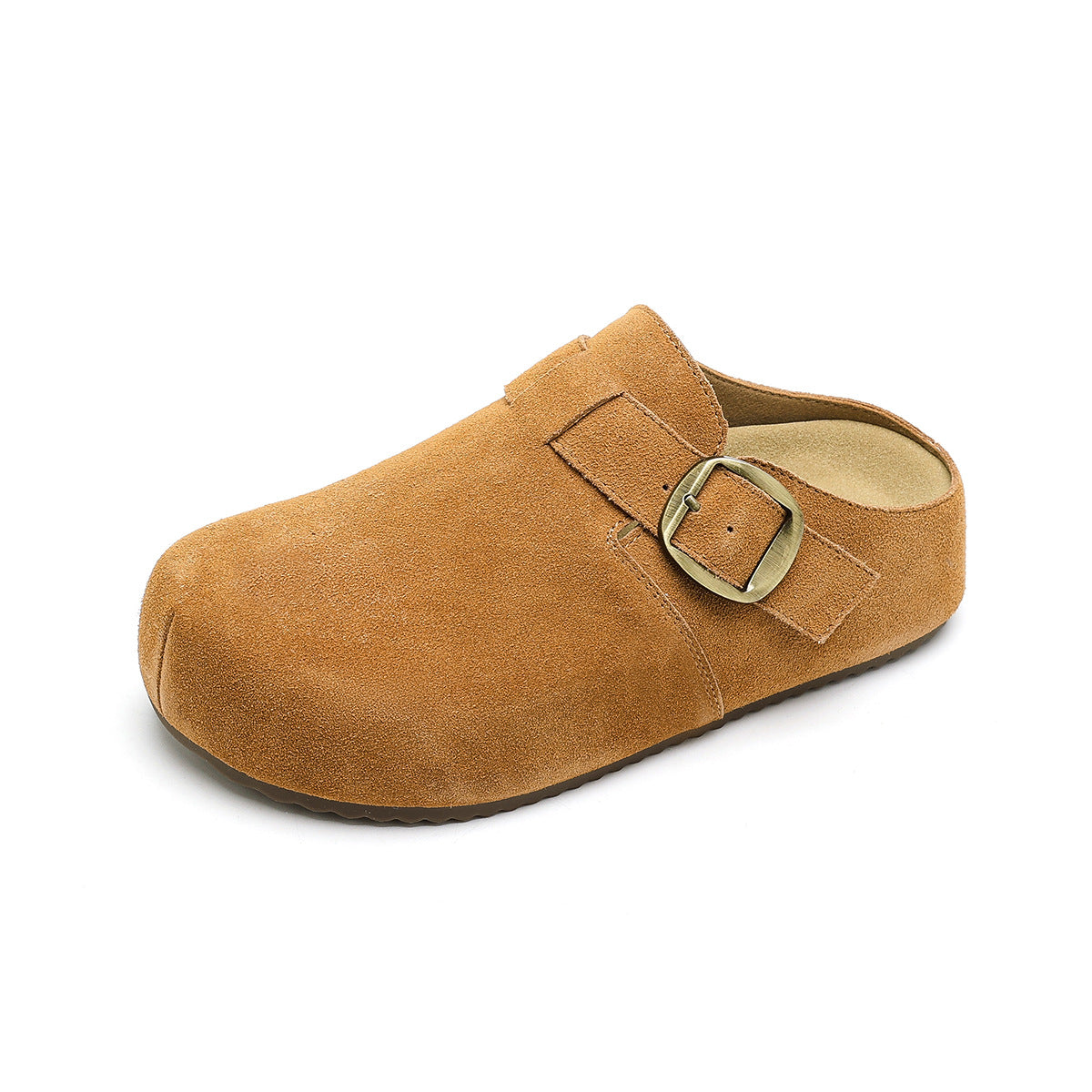 Women's Increasing Insole Half Slip-on Lofter Thick Bottom Toe Cap Outer Slippers