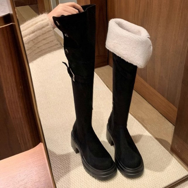 Women's Winter For Thick Wool Warm Outer Wear Snow Boots