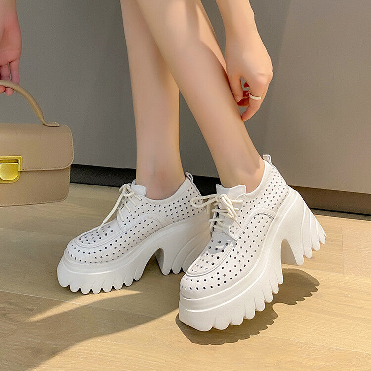 Women's Super High Summer Platform Small Height Increasing Breathable Women's Fashion Shoes