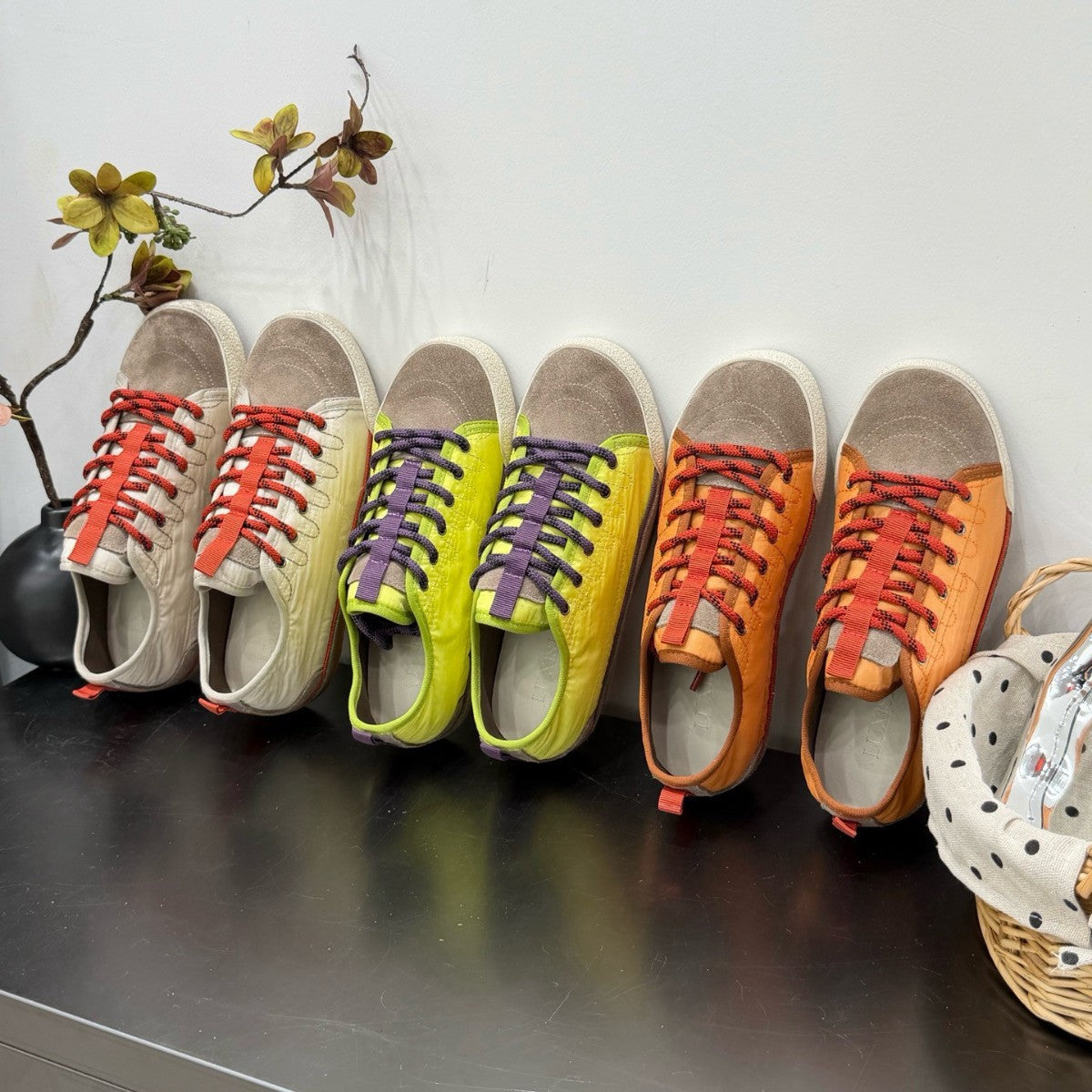 Women's Orange High Top Spring Retro German Women's Sports Shoes