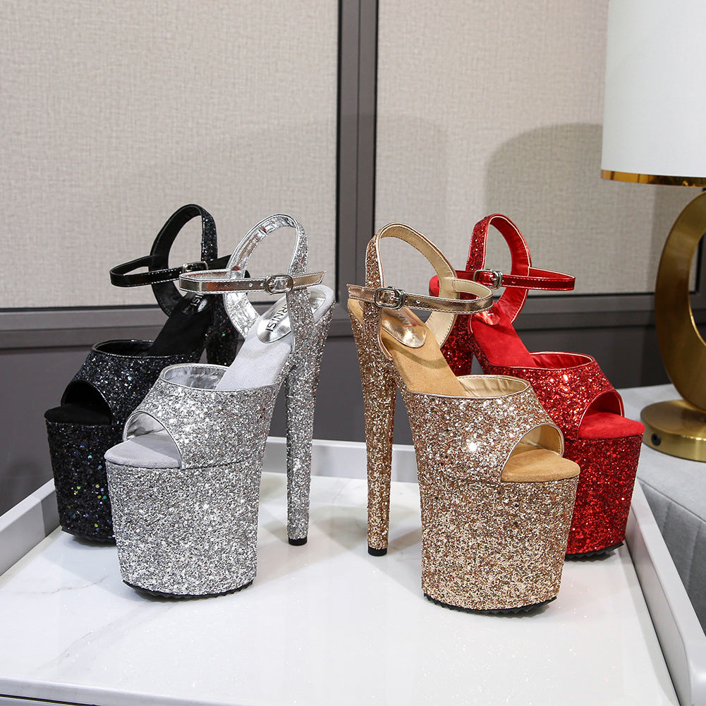 Women's Korean Style Nightclub For Catwalk Platform Plus Sandals