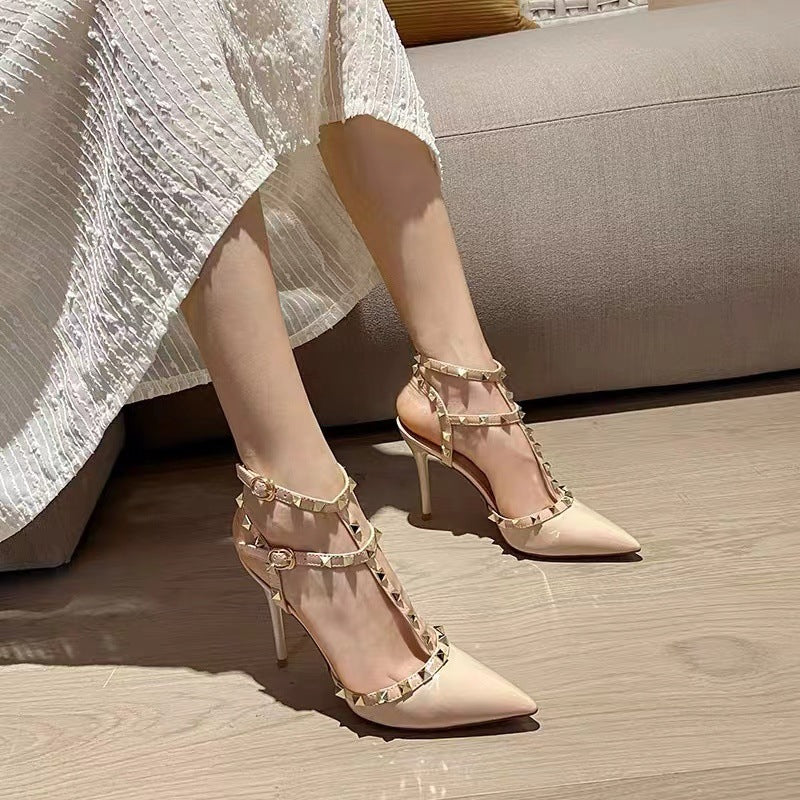 Women's Closed Toe Chunky Summer Fairy Style Heels