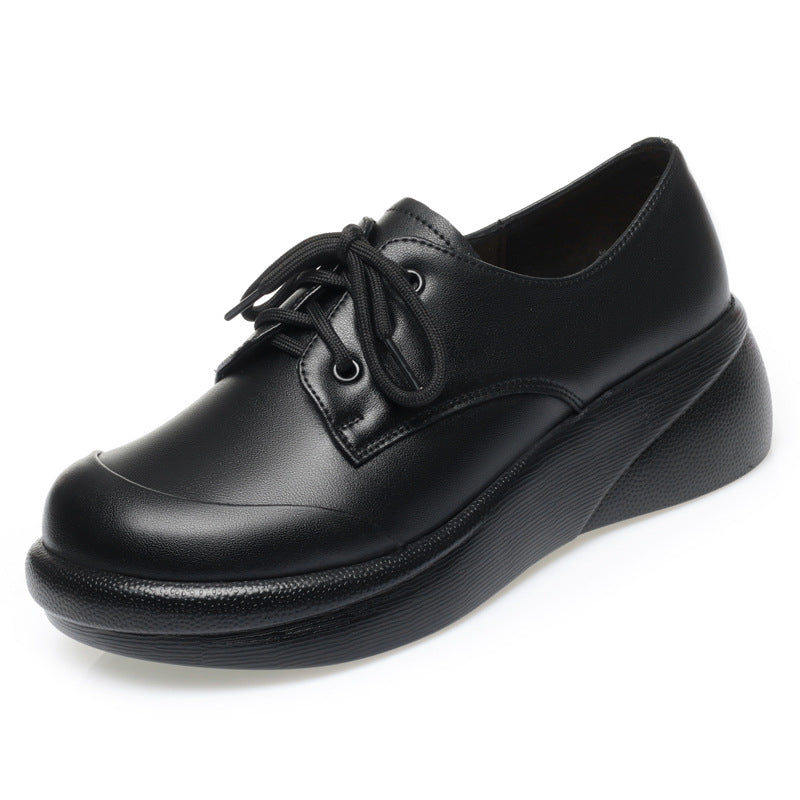 Women's Soft Lace Up Round Toe Mom Women's Shoes