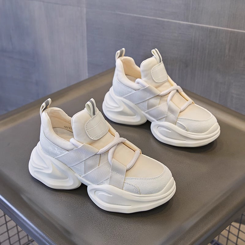 Women's Genuine Small Dad Female Height Increasing Sneakers