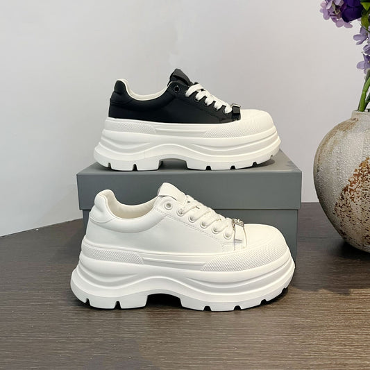 Women's Increasing Korean Style Platform Lace Up Women's Casual Shoes