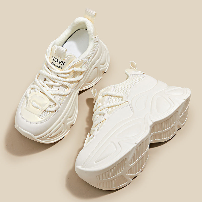 Women's Leisure Sports Genuine Autumn Fashion Platform Height Casual Shoes