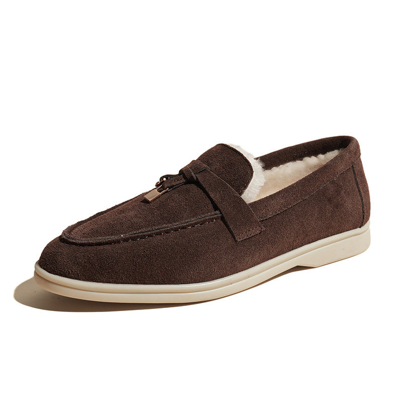 Women's Outdoor Wear Tods Matte British Style Popular Genuine Plus Loafers