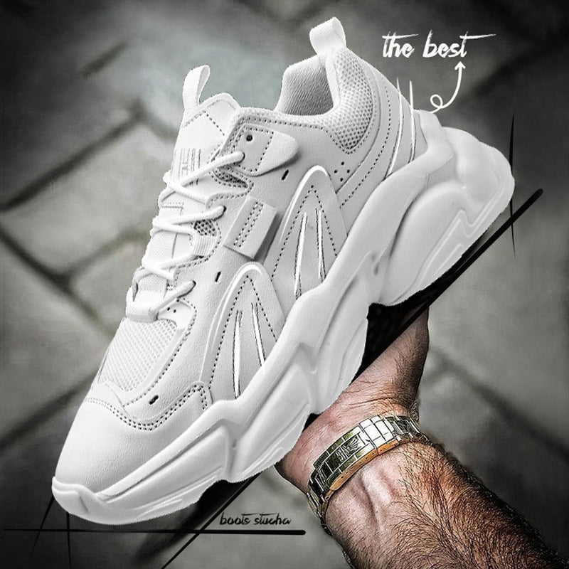 Men's Dad Summer Breathable Trendy Black Men's Sports Shoes