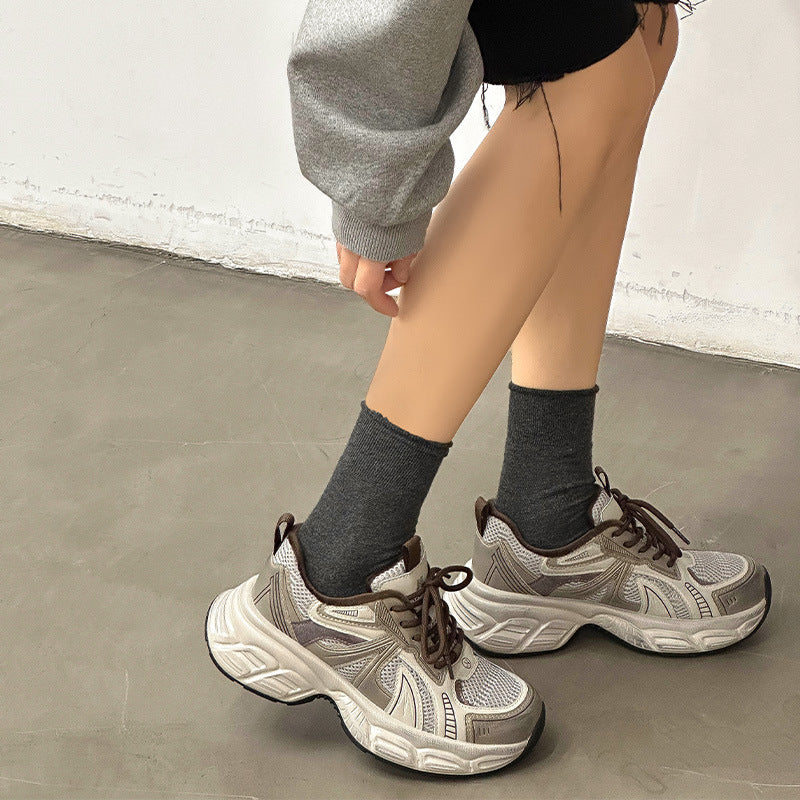 Women's Thick-soled Small Elevator Wild Clunky Sneakers