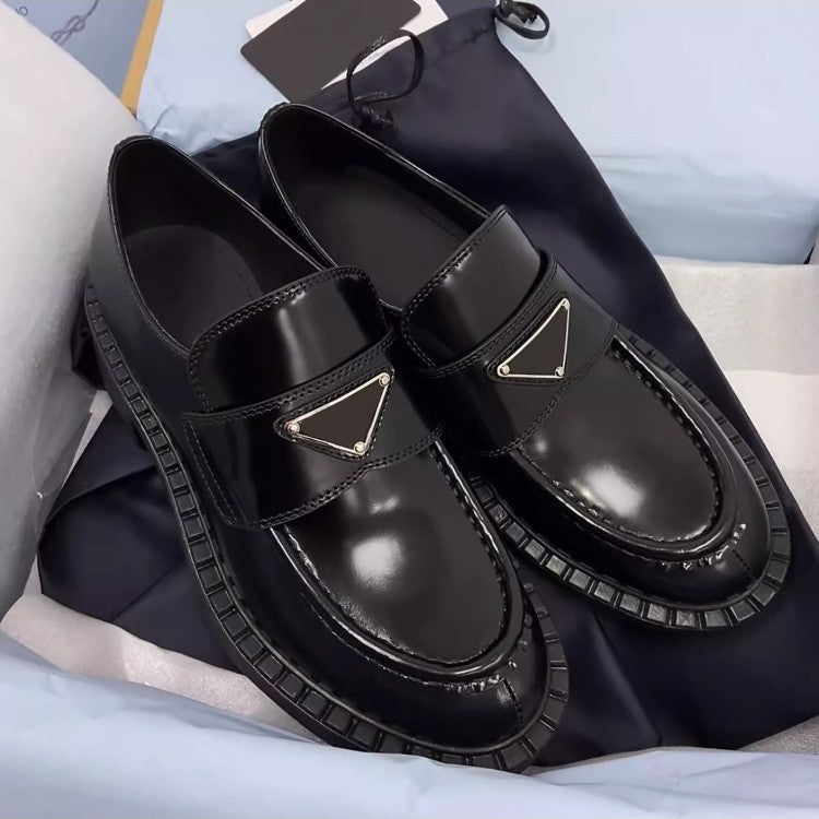 Women's Authentic Platform Retro British College Style Loafers