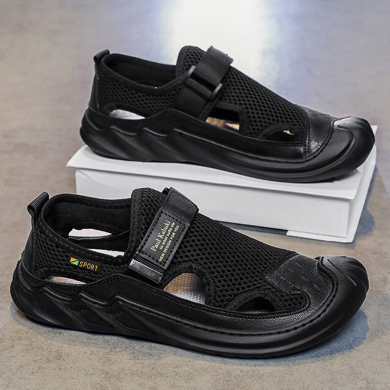 Men's Surface Hollowed Hole Outdoor Driver Driving Sandals