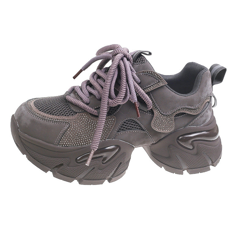 Women's Soft Platform Dad Autumn Versatile Increased Women's Sports Shoes
